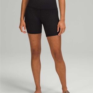 Lululemon Align Shorts in Black Jewel Emboss